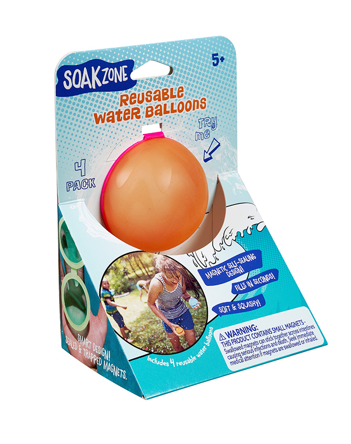 Soak Zone™ Reusable Water Balloons 4-Pack