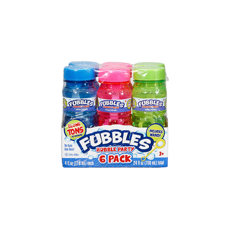 FUBBLES® 6 PACK - 4 OUNCE BUBBLES